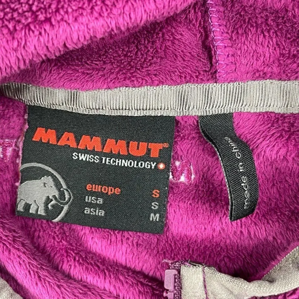 Mammut Fleece Zip Up Hooded Jacket Purple